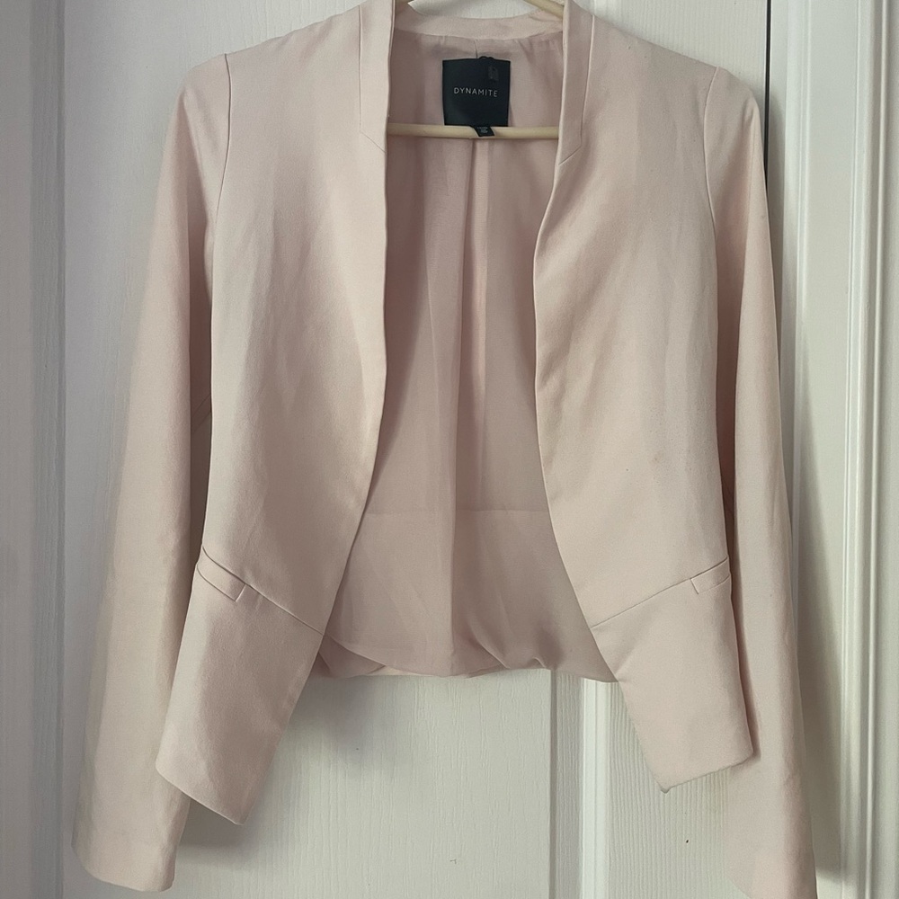 Dynamite Pink Blazer Lightweight Suit Jacket
